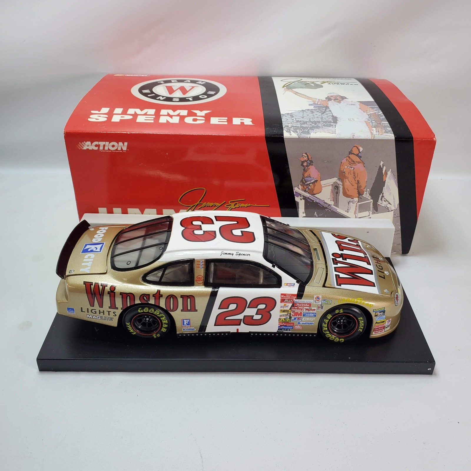 1999 Jimmy Spencer #23 Winston Gold Taurus Diecast 1:24 8