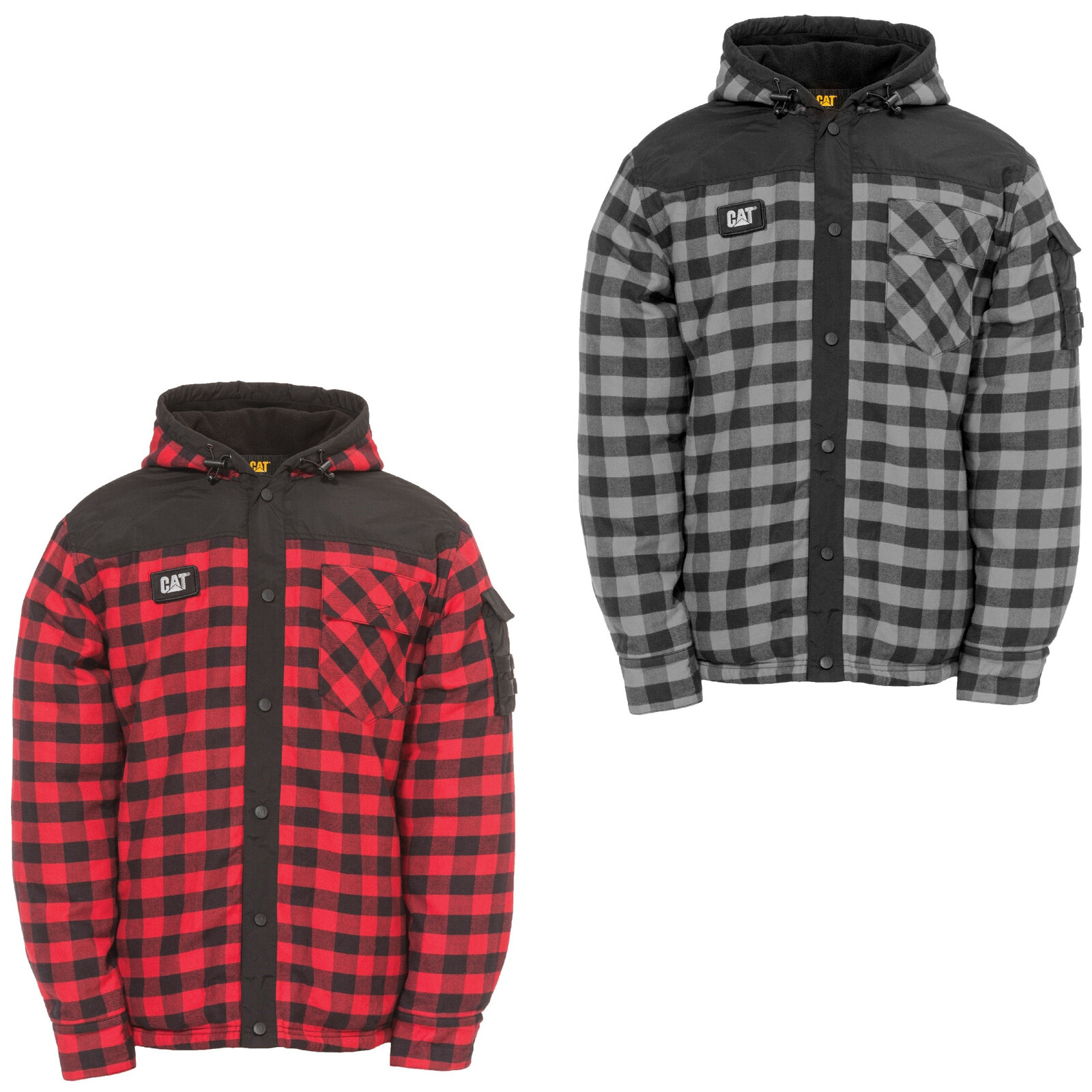 CAT Sequoia Jacket Mens Caterpillar Check Durable Work Coat | eBay