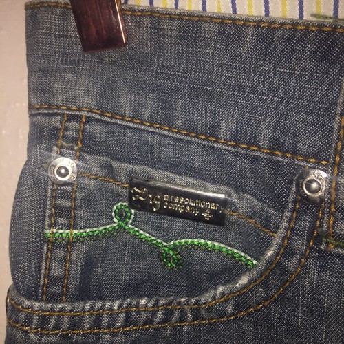 NWT LR Geans Denim Kids Embroidered Jungle Back Pocket Sz 14