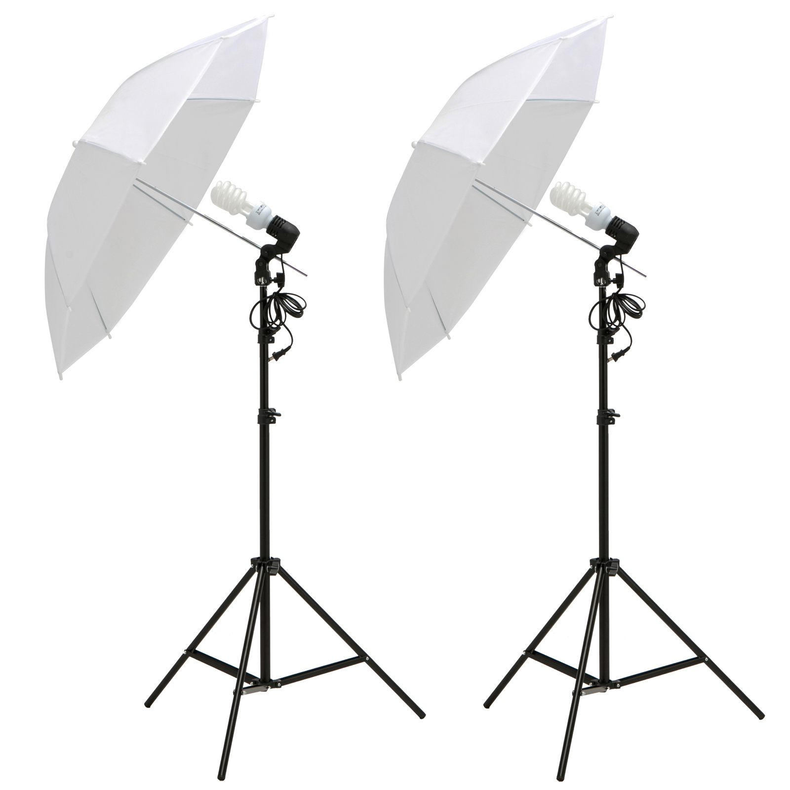 2×33″ Photo Video Studio Umbrella Reflector Photography Stand Lighting ...
