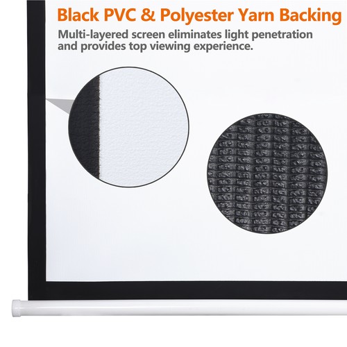 100'' Projector Screen 16:10 4K HD Projector Movies Screen for Home Theater