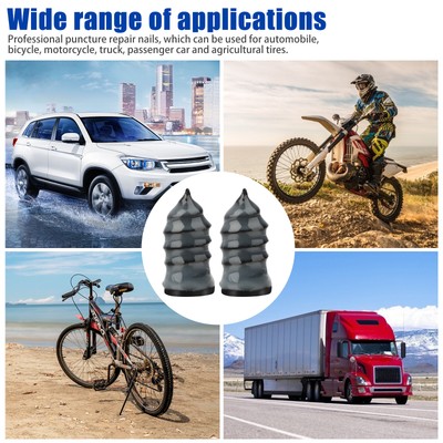 10-30x Car Vacuum Tyre Repair Nail Tubeless Tire Repair Rubber Nails Repair Tool