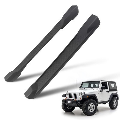Nerf Bars Running Boards Steps for 07-2018 Jeep Wrangler JK 2Door W/Brackets QME