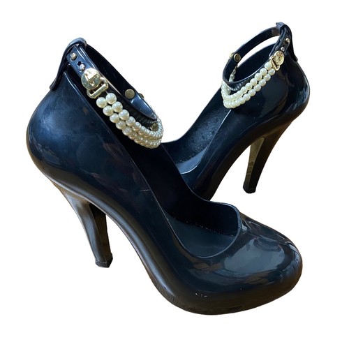 Rare Vivienne Westwood Anglomania Melissa Skyscraper Pearl Rare Vivienne Westwood Anglomania Melissa Skyscraper Pearl