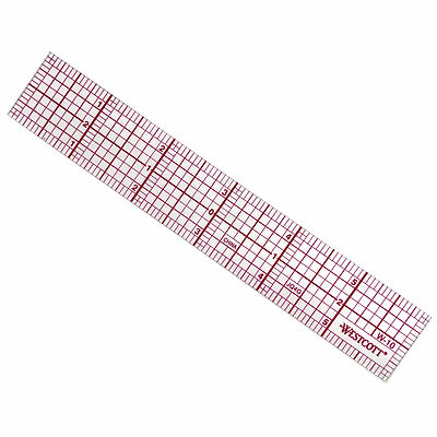 Westcott C-Thru Transparent 6'' X 1'' 8ths Graph Ruler W-10