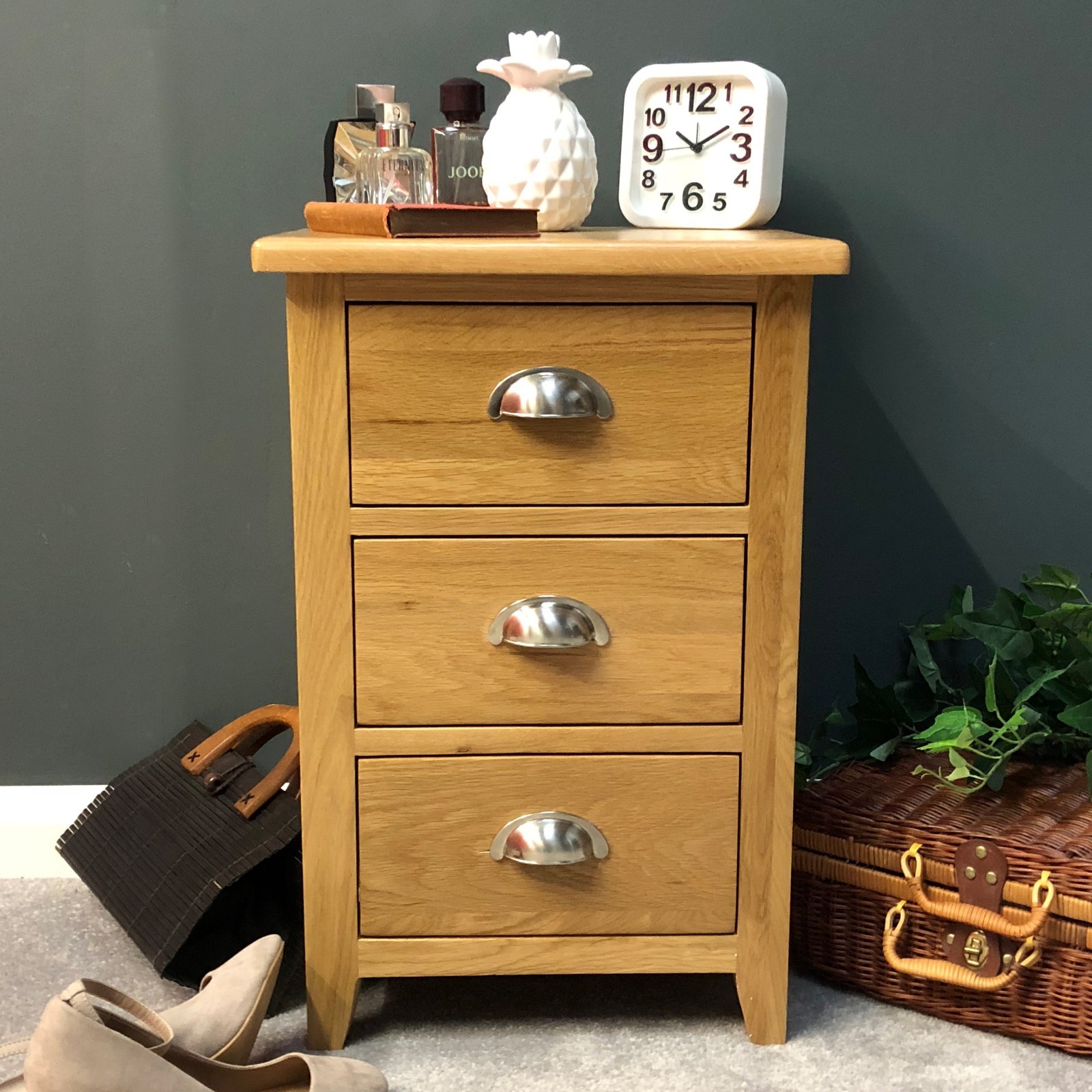 light oak bedside cabinet