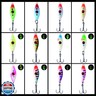 BASSDASH Ice Fishing Lure Kit Glowing Paint Jigs for Winter Ice Jigging Crappie Sunfish Perch Walleye Pike with Tackle Box (BI06-12pcs Assorted Perch/Walleye/Pike jigs)
