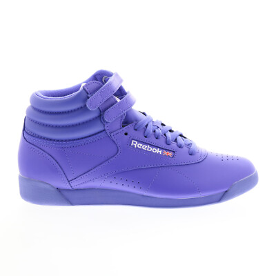 Reebok Freestyle Hi Женские фиолетовые кожаные кроссовки на шнуровке Lifestyle