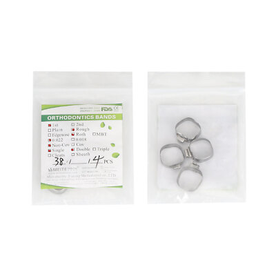 Dental Orthodontic 1st Molar Bands Roth 022'' Buccal Tubes Lingual Cleat #35-#40