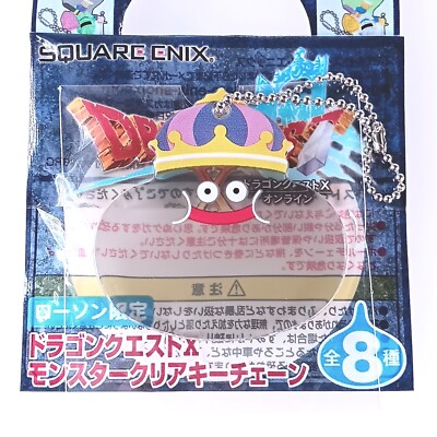 Metal king slime Dragon Quest X Monster Clear Acrylic Keychain From Japan F/S