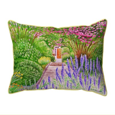 Betsy Drake Garden Door Large Indoor Outdoor Pillow 16x20