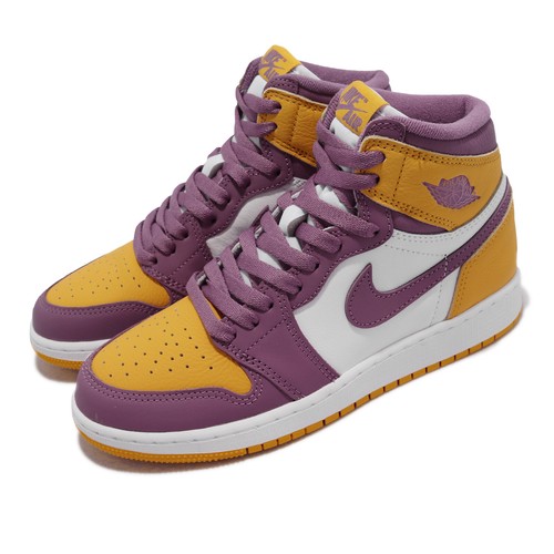 

Nike Air Jordan 1 Retro High OG GS Brotherhood Gold Kids Women Casual 575441-706, Золотой, Air Jordan 1 Retro High Og Gs