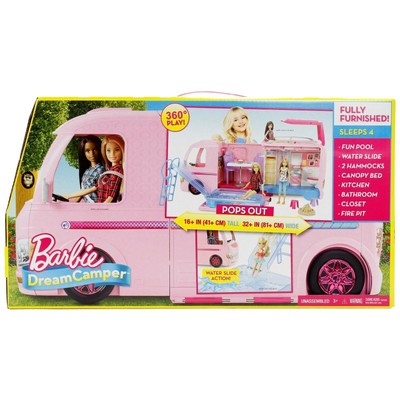 barbie car camping adventure
