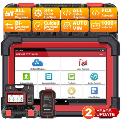 LAUNCH CRP919E BT PRO Elite Car Bidirectional Diagnostic Scanner Key Coding TPMS