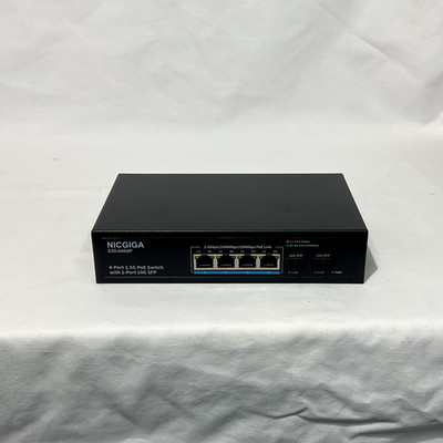 NICGIGA PoE-Switch 4x2,5Gbe @78W + 2x10Gbe SFP