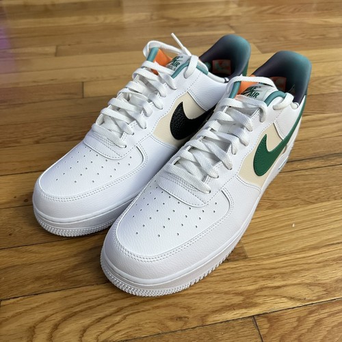 Nike Air Force 1 07 LV8 EMB White and Malachite [US 6-12] DM0109-100 New