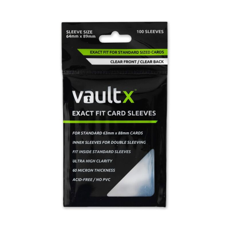 Vault X Exact Fit Trading Card Sleeves - High Clarity Perfect Fit Inner Sleev...