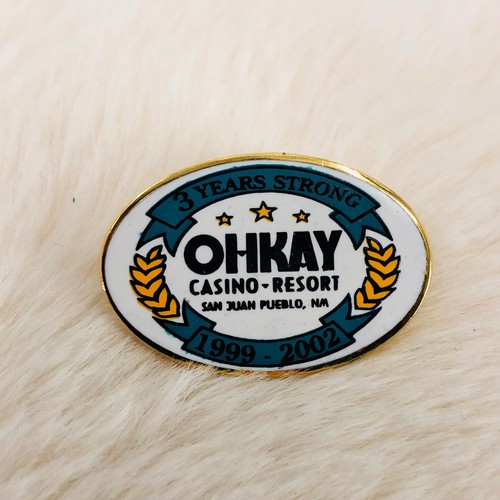 OHKAY Casino Resort San Juan Pueblo NM Souvenir Enamel Lapel Pin