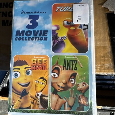 Turbo, Antz, Bee Movie 3 Movie Collection DVD Free Shipping Brand New Sealed