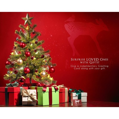 48x Christmas Cards with Envelopes, Winter Animal Blank Greeting Cards Bulk 4x6“