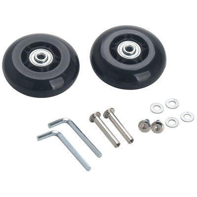 2 Set Luggage Suitcase Replacement Wheels OD 60mm/70mm/84mm