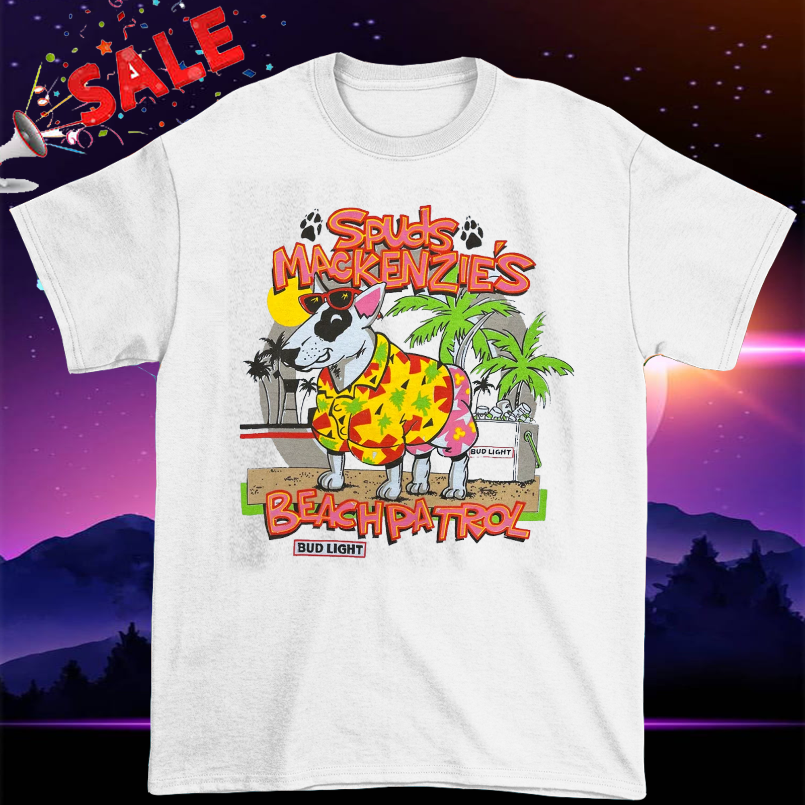 Spuds Mackenzie Shirt T Shirt Size SM L 234XL EG170 | eBay