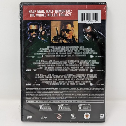 Blade Trilogy New Sealed DVD Blade Blade II and Trinity Vampire Action Marvel