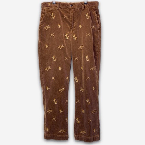 Vintage Polo Ralph Lauren Corduroy Pants Mens 34 X 30 Brown