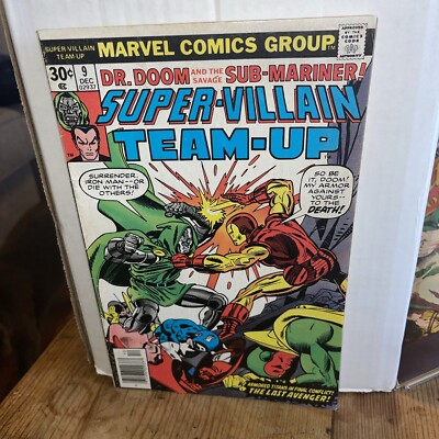 Super-Villain Team-Up (1975) #9, vs The Avengers, Fine