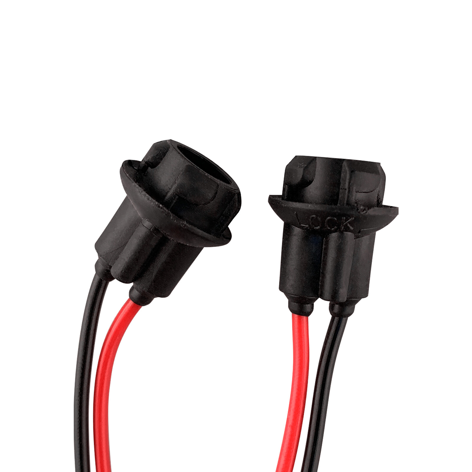 US Location 10Pcs T10 194 168 Wiring Harness Socket Extension for Pigtail Light