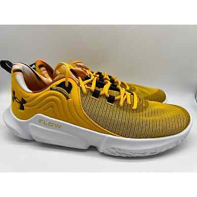 Under Armour Flow FUTR X 2 Yellow Basketball Shoes Men's Size 12.5 NEW