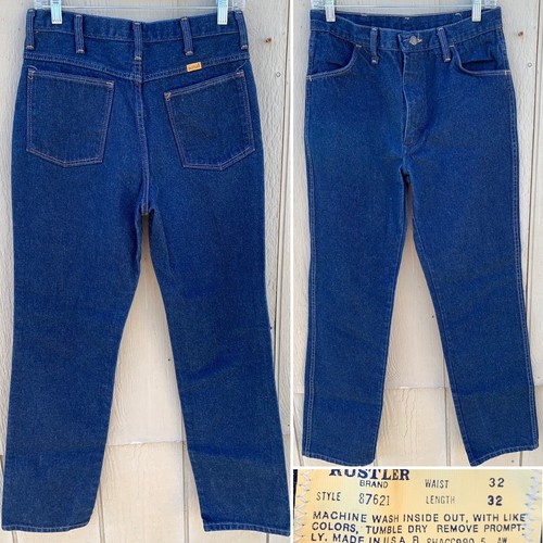 Vintage Rustler Jeans Made In USA TALON Zipper Style 87621