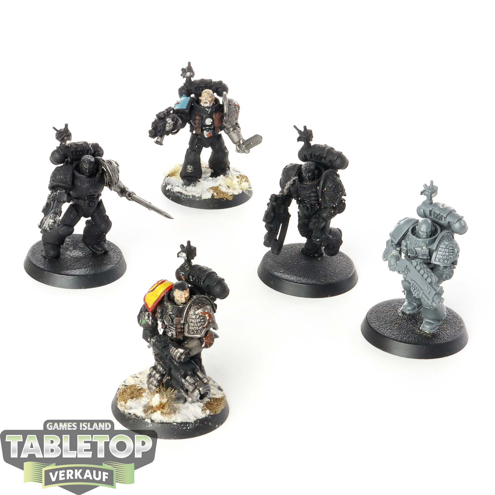 Deathwatch - 5x Veterans - teilweise bemalt