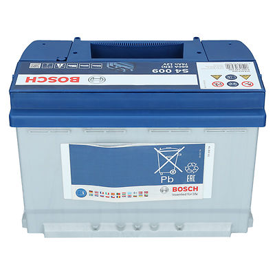 PKW Autobatterie 12 Volt 74 Ah Bosch S4 009 Starterbatterie ersetzt 70Ah 75Ah 