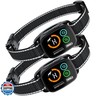 Dog Bark Collar, Rechargeable Smart Collar Set of 2, Anti-Bark Collar for Small Medium Large Dogs,Bark Collar with 6 Adjustable Sensitivity, 3 Mode Beep/Vibration/BeepandVibration,Waterproof IP67(Black)