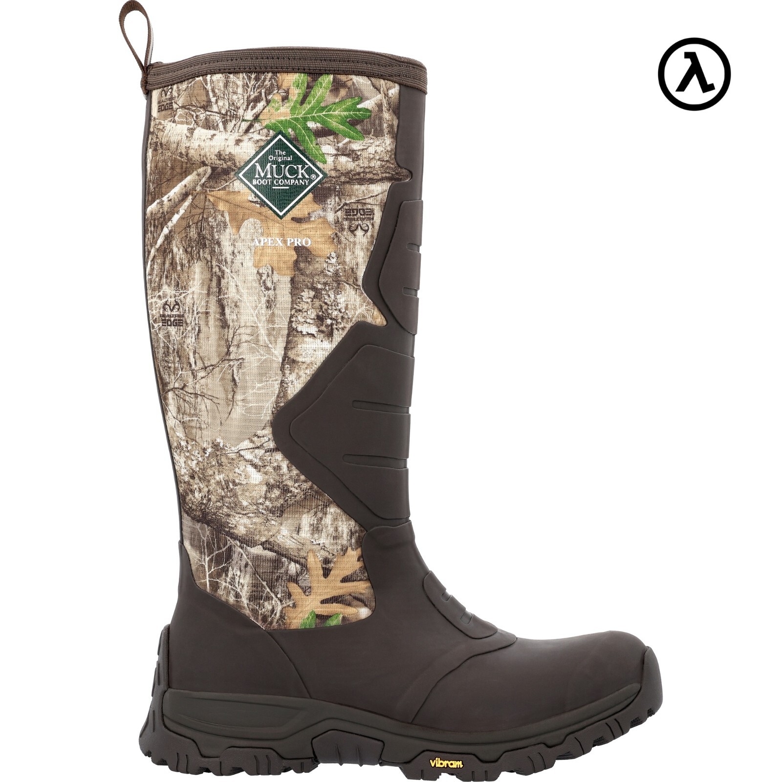 Pre-owned Muck Boots Muck Men's Realtree Edge™ Apex Pro 16 In Insulated Outdoor Boots Apmsrte - In Bark/rt Edge