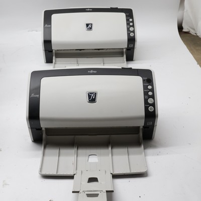 LOT-2 FUJITSU FI-6130Z DUPLEX DOCUMENT SCANNER PA03630-B055 NO AC/TOP TRAY T4-B9
