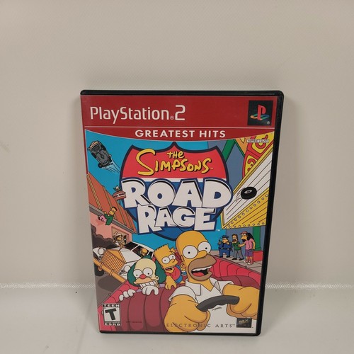 The Simpsons Road Rage Sony PlayStation 2 PS2 Game w/ Case