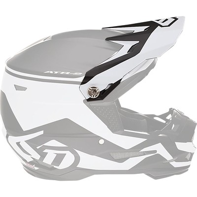 6D Helmets ATR-2 Visor - Drive - White 72-6095