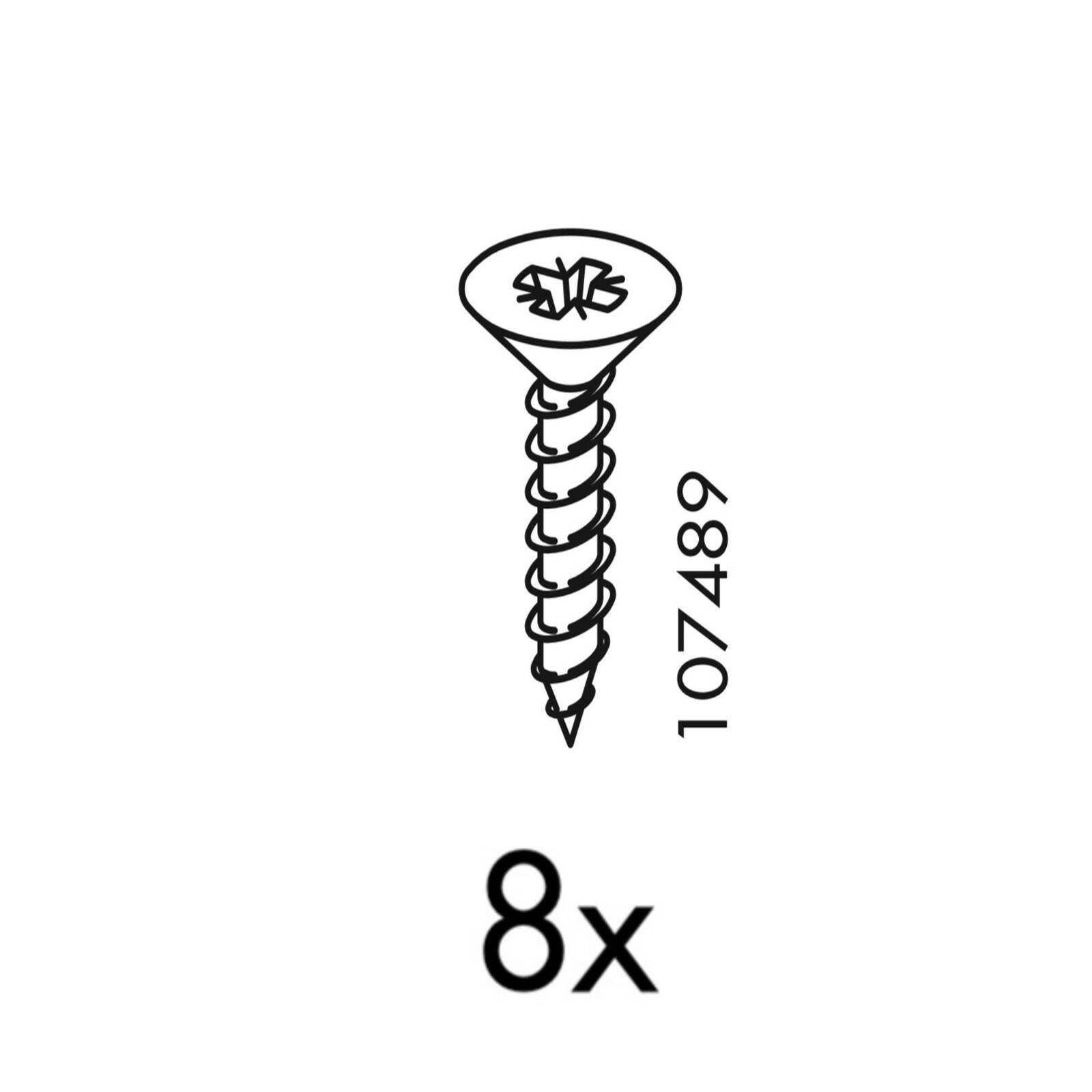 MKdeGK様　確認用 8 IKEA Screws Part # 107489 | eBay