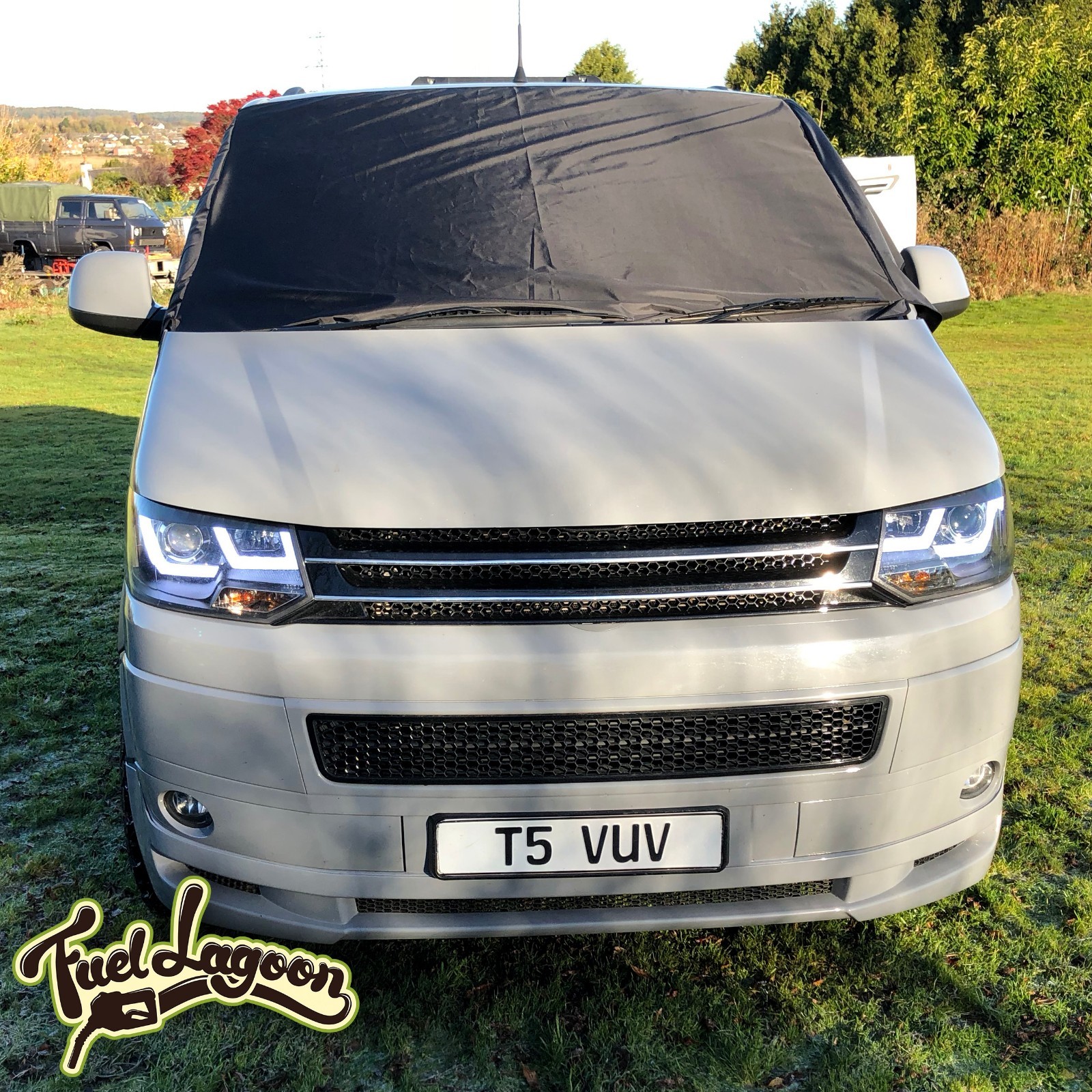 Deluxe VW Transporter T5 Window Front Screen Curtain Wrap Cover Winshield Navy