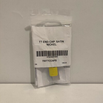 (2) Tech Lighting 1'' T-Track End Cap 700TTCCAPS NEW Satin Nickel