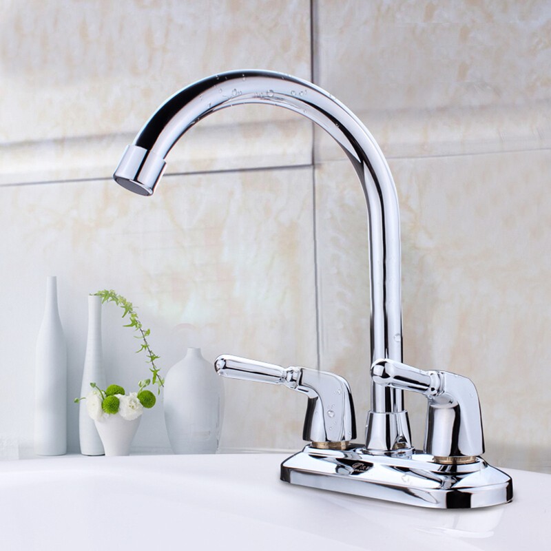 360  Swivel Spout Kitchen  Tap Spray Dual Hole Water Faucet  
