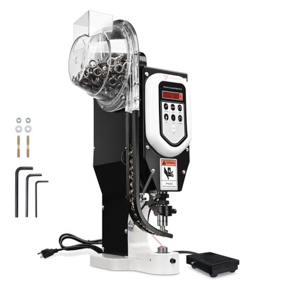 Yescom 750W Electric Grommet Press Machine Plug-and-play Eyelet Hole Punch Tool