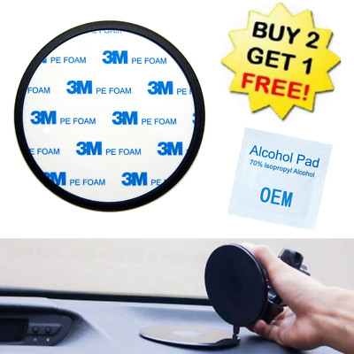  Console Dashboard 3M Stick-on for Suction Cup Mount Disc Base Plate 3 Inch 3 