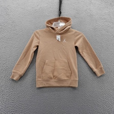 Nike Jordan Jumpman Hoodie Tan Fleece Pullover Kids Size 5 6 Years NEW