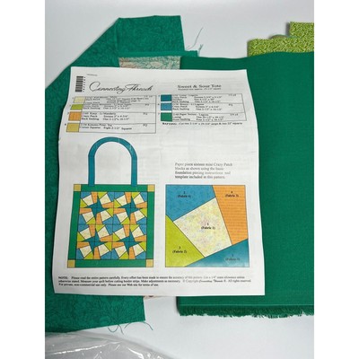 Connecting Threads Sweet and Sour Tote Quilting Kit with Fabric