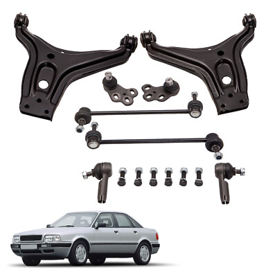 Pair Front Suspension Control Wishbone Arm For Audi 80 Coupe Cabriolet 1988-00