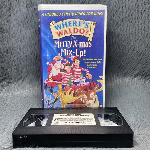 Where's Waldo? The Merry X-Mas Mix-Up VHS 1992 Video Tape