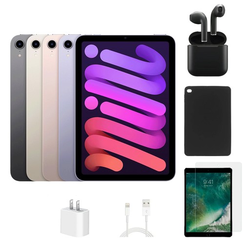 Apple iPad Mini 6 A2568 WiFi + Cellular Unlocked 64GB Purple Bundle (Excellent) Apple iPad Mini 6 A2568 WiFi + Cellular Unlocked 64GB Purple Bundle (Excellent)